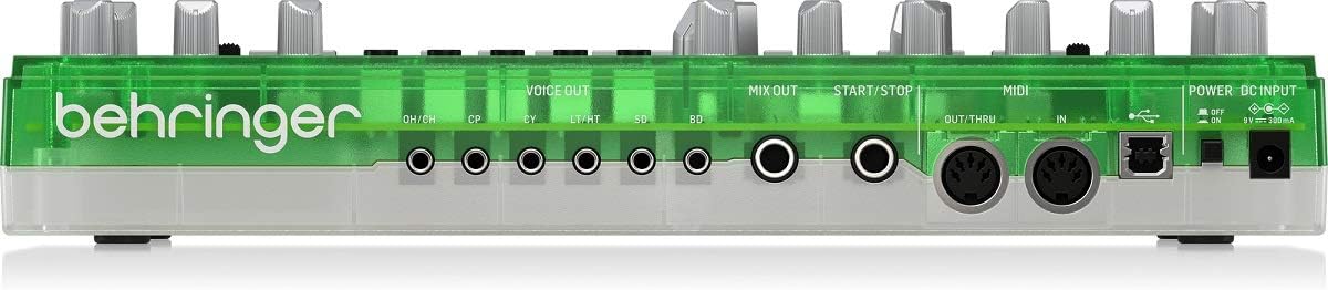 Behringer 000-EE304-00010 RD-6-LM Analog Drum Machine - Lime Translucent