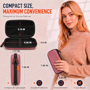 DSDFPFG Hard Shell EVA Zipper Carrying Case
