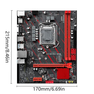 GUOXYXR JGINYUE H311M-HD Micro-ATX LGA1151 Gaming Motherboard Kit