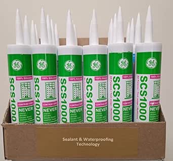GE SCS1001 Translucent Silicone Sealant 10.1 Oz (24-Pack)