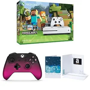 Microsoft Xbox One S 500GB Minecraft Controller Bundle