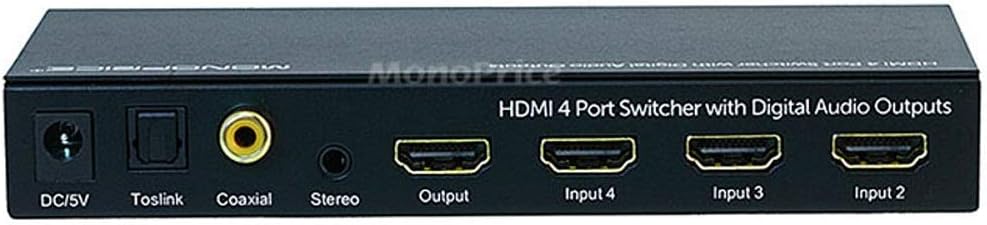 Monoprice Blackbird HDMI 1.4 Switch with Audio Extractor