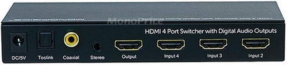 Monoprice Blackbird HDMI 1.4 Switch with Audio Extractor