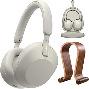 Sony E3SNWH1000XM5S Wireless Noise Canceling Headphones Silver Bundle — main product image