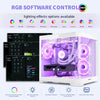 HOENGAGER Gleaming Ryzen 5 Prebuilt Gaming Desktop PC
