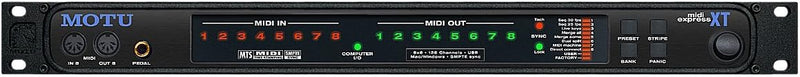 MOTU MIDI EXPRESS XT 8x8 USB MIDI Interface - Pro Audio — main product image