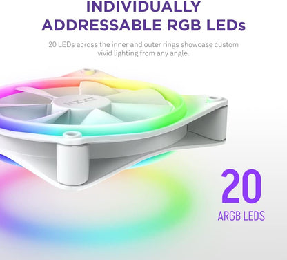 NZXT RF-D12TF-W1 F120 RGB Duo Triple Pack 120mm Fans