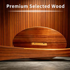 PUNK Dual Guitar Floor Stand in Solid Sapele Wood