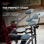 Roland TD-02KV Electronic Drum Set & Boss BT-Dual Bluetooth Adapter