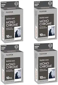 Fujifilm 16531960 4X Instax Mini Monochrome Film 10 Pack