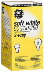 GE Lighting 97482 3-Way Incandescent Light Bulb, Soft White