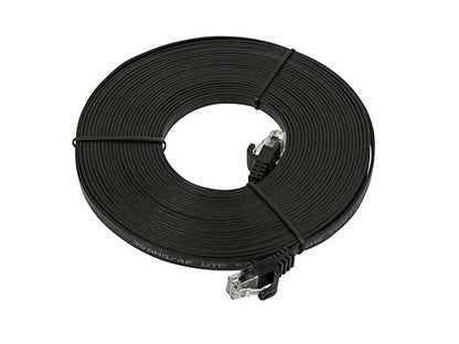 Monoprice 109553 Cat5e Flat Ethernet Cable 25ft Black