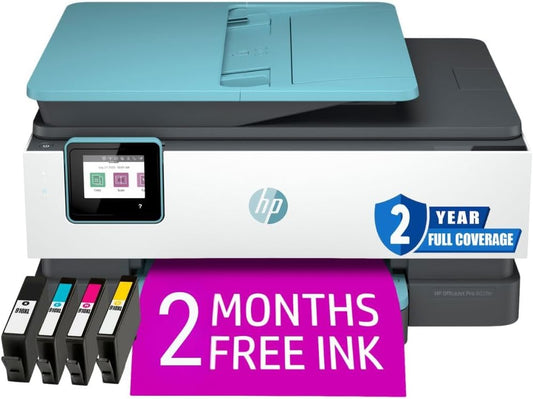 HP 1K7K7A OfficeJet Pro 8028e Wireless All-in-One Printer Renewed