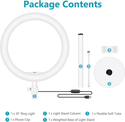 Neewer 10095097 Laptop Selfie Ring Light with Stand