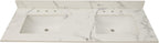 MSI AMZ-DBVANS-6122-0006 Calacatta Marble 61-inch Double Sink Vanity