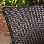 Misc Outdoor 7-Piece Wicker Dining Set with Acacia Table