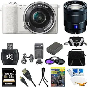 Sony E5SNILCE5100LW Alpha a5100 Mirrorless Camera Bundle