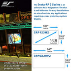 Elite Screens IRP123H2 123-inch Insta-RP 2 Rear Projection Film