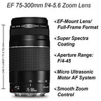 Canon EOS 2000D/Rebel T7 Dual Lens DSLR Bundle (Renewed)