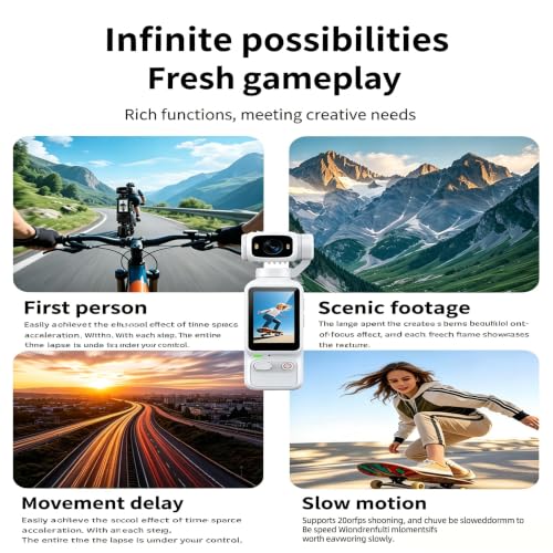 Generic 2.5K Pocket Action Camera with 180° Rotating Lens — main product image