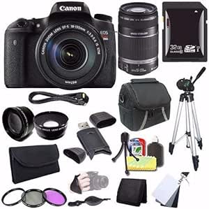 Canon 0020C003-2 EOS Rebel T6s DSLR Kit - 18-135mm 55-250mm Lenses