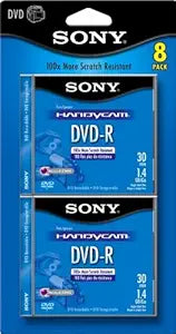 Sony DMR30R1X/8 Mini DVD-R 30 Minute 8-Pack