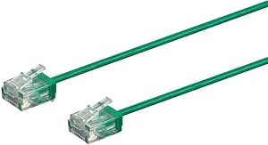 Monoprice 134241 Cat6 Ethernet Cable 3ft Green SlimRun