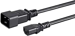 Monoprice  3-Prong Power Cord - 6 Feet IEC 60320 C20 to C13, 15A