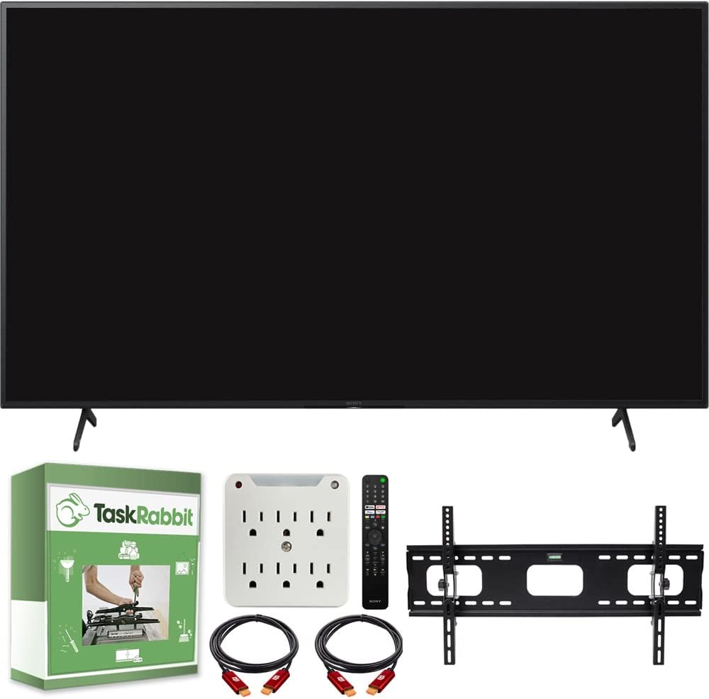 Sony E23SNKD75X80J 75-Inch 4K Smart TV Bundle
