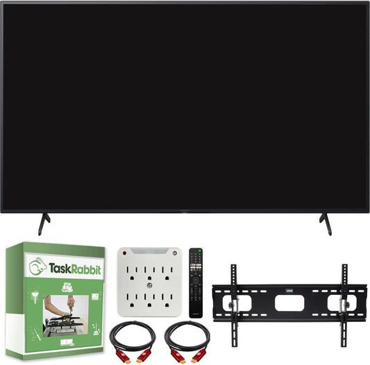 Sony E23SNKD75X80J 75-Inch 4K Smart TV Bundle