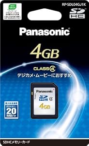 Panasonic RP-SDL04GJ1K 4GB SDHC Class 4 Memory Card — main product image