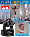 FoMaKo K630N 4K NDI PTZ Camera and Mixer Switcher Bundle