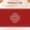Fanfanwin Red Indian Pooja Backdrop, 8 x 5 ft Traditional Banner