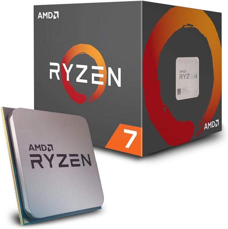 AMD YD2700BBAFBOX Ryzen 7 2700 Processor LED Cooler — main product image