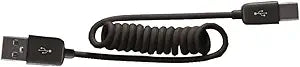RCA AH732CBR A-Male to Micro B-Male Coiled USB 2.0 Cable