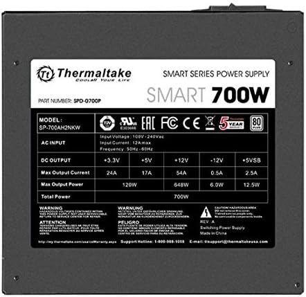 Thermaltake SPD-0700NP Smart 700W 80+ White PSU