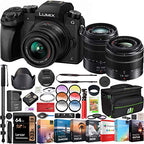 Panasonic E1PNDMCG7WK Lumix G7 4K Camera 2-Lens Bundle