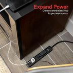 GE 45192 6-Outlet 12 Ft Power Strip