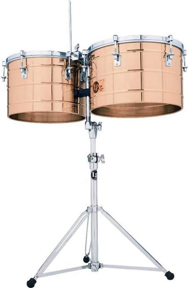 Latin Percussion LP258-BZ Tito Puente Thunder Timbales - Bronze — main product image