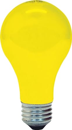 GE 97495 A19 60-Watt Bug Lite Bulbs 2-Pack