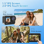 Xoieod 4K 60FPS Waterproof Action Camera with Stabilization