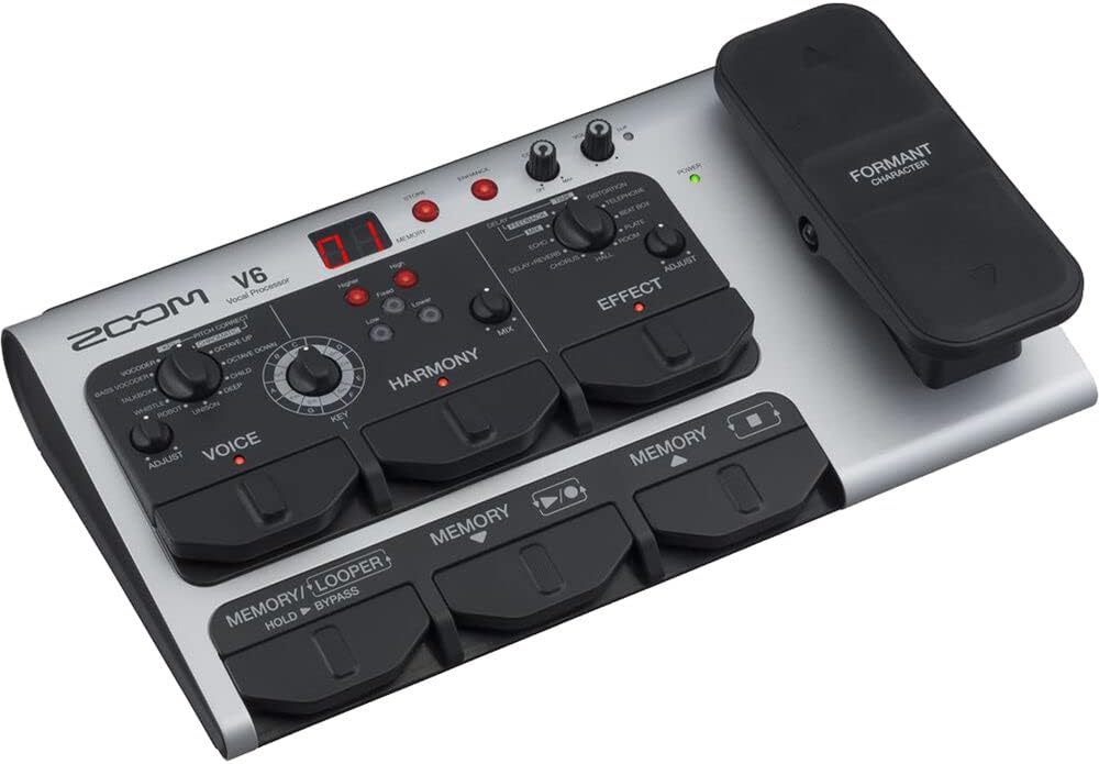 Zoom V6-SP Multi-Effects Vocal Processor Pedal Bundle