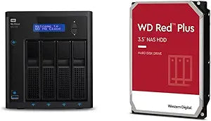 Western Digital My Cloud EX4100 Diskless NAS + 4TB WD Red Plus HDD