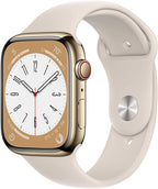 Apple MNW03LL/A-cr Watch Series 8 Cellular Gold (Renewed)