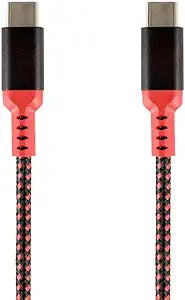 Monoprice Stealth USB-C to USB-C Cable 100W Red