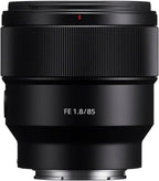 Sony FE 85mm f/1.8 Portrait Lens Bundle (Renewed)