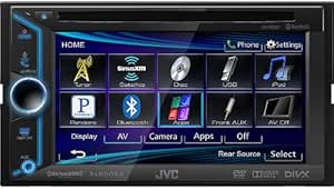 JVC Double DIN Bluetooth Car Stereo Receiver — main product image