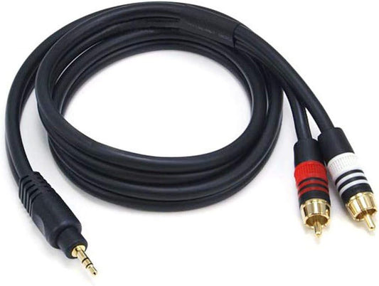 Monoprice 105597 Premium 3.5mm to 2 RCA Audio Cable