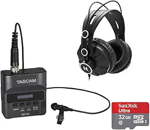 Tascam 4334434106 DR-10L Digital Recorder Bundle