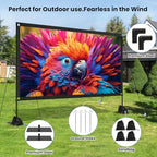 ZUVMITG 120-Inch Portable Freestanding Projector Screen
